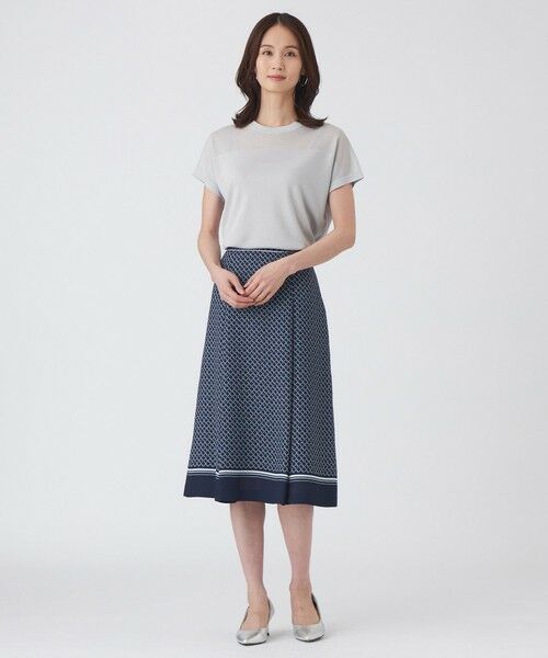 TRANS WORK (大きいサイズ) / トランスワーク (オオキイサイズ) その他トップス | 【L】【ウォッシャブル】シャイニーシアーニットプルオーバー | 詳細1