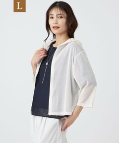 TRANS WORK (大きいサイズ) / トランスワーク (オオキイサイズ) その他トップス | 【L】【ウォッシャブル・接触冷感・抗菌防臭・防しわ(着用じわ)】リバーフライスパーカー