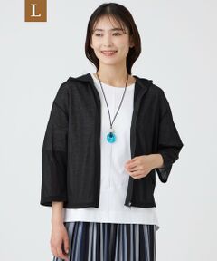 TRANS WORK (大きいサイズ) / トランスワーク (オオキイサイズ) その他トップス | 【L】【ウォッシャブル・接触冷感・抗菌防臭・防しわ(着用じわ)】リバーフライスパーカー