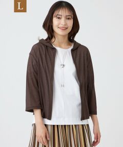 TRANS WORK (大きいサイズ) / トランスワーク (オオキイサイズ) その他トップス | 【L】【ウォッシャブル・接触冷感・抗菌防臭・防しわ(着用じわ)】リバーフライスパーカー