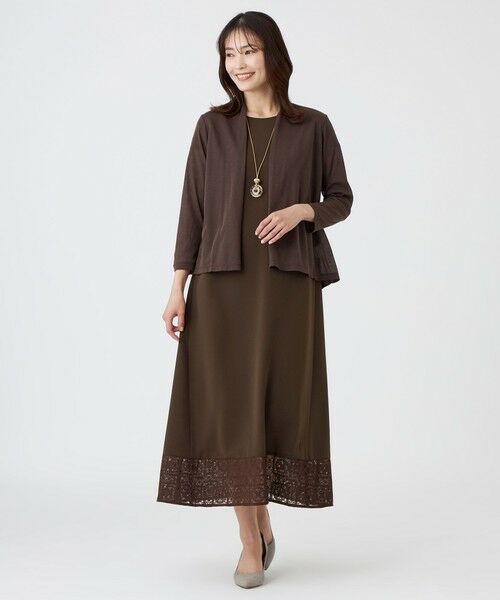 TRANS WORK (大きいサイズ) / トランスワーク (オオキイサイズ) その他トップス | 【L】【ウォッシャブル・接触冷感・抗菌防臭・防しわ(着用じわ)】リバーフライスカーディガン | 詳細4