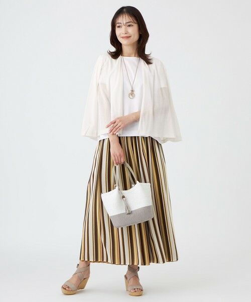 TRANS WORK (大きいサイズ) / トランスワーク (オオキイサイズ) その他トップス | 【L】【ウォッシャブル・接触冷感・抗菌防臭・防しわ(着用じわ)】リバーフライスカーディガン | 詳細1