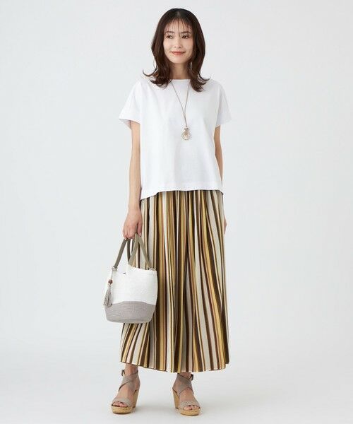 TRANS WORK (大きいサイズ) / トランスワーク (オオキイサイズ) その他トップス | 【L】【ウォッシャブル】コットンスムースカットソー | 詳細1