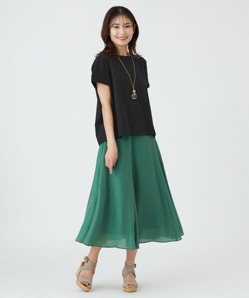 TRANS WORK (大きいサイズ) / トランスワーク (オオキイサイズ) その他トップス | 【L】【ウォッシャブル】コットンスムースカットソー | 詳細2