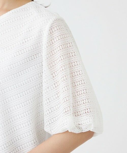 TRANS WORK (大きいサイズ) / トランスワーク (オオキイサイズ) その他トップス | 【L】【ウォッシャブル】コットンスムースレースコンビカットソー | 詳細6