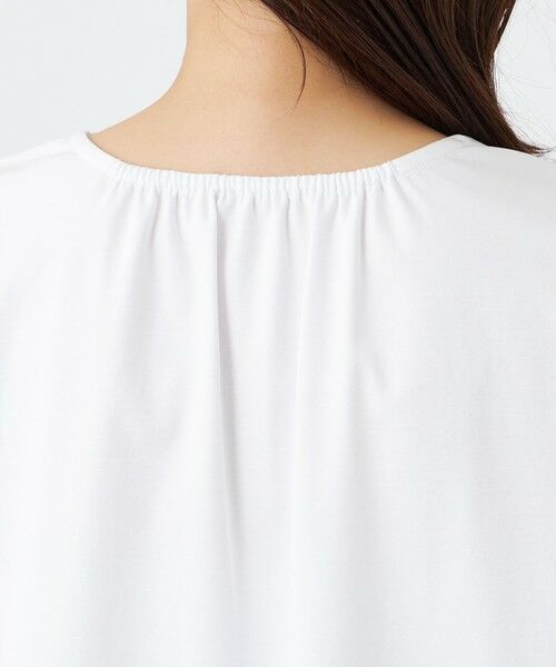 TRANS WORK (大きいサイズ) / トランスワーク (オオキイサイズ) その他トップス | 【L】【ウォッシャブル】コットンスムースレースコンビカットソー | 詳細7