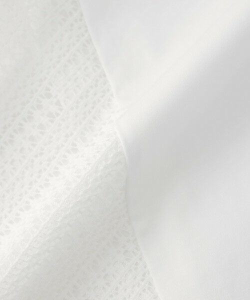 TRANS WORK (大きいサイズ) / トランスワーク (オオキイサイズ) その他トップス | 【L】【ウォッシャブル】コットンスムースレースコンビカットソー | 詳細8