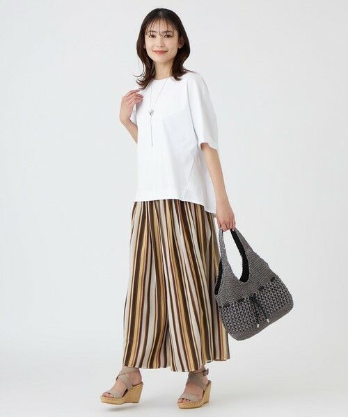 TRANS WORK (大きいサイズ) / トランスワーク (オオキイサイズ) その他トップス | 【L】【ウォッシャブル】コットンスムースカットソー | 詳細1