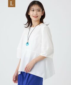 TRANS WORK (大きいサイズ) / トランスワーク (オオキイサイズ) その他トップス | 【L】【防汚性・UV・接触冷感・ウォッシャブル】ダントツオチール?ブラウス
