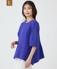 TRANS WORK (大きいサイズ) / トランスワーク (オオキイサイズ) その他トップス | 【L】【防汚性・UV・接触冷感・ウォッシャブル】ダントツオチール?ブラウス