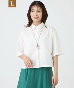 TRANS WORK (大きいサイズ) / トランスワーク (オオキイサイズ) その他トップス | 【L】【防汚性・UV・接触冷感・ウォッシャブル】ダントツオチール?ブラウス