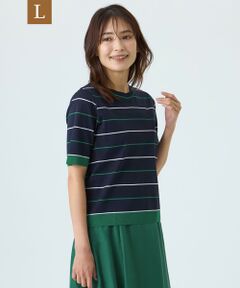 TRANS WORK (大きいサイズ) / トランスワーク (オオキイサイズ) その他トップス | 【L】【ウォッシャブル】セーターマシンカットソー
