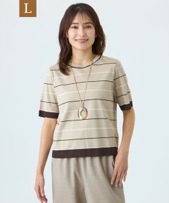 TRANS WORK (大きいサイズ) / トランスワーク (オオキイサイズ) その他トップス | 【L】【ウォッシャブル】セーターマシンカットソー