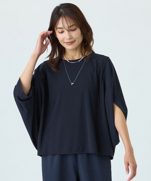 TRANS WORK (大きいサイズ) / トランスワーク (オオキイサイズ) その他トップス | 【L】【ウォッシャブル・吸水速乾・接触冷感・防しわ(着用じわ）】GARUDA TWISTY COMPACTカットソー | 詳細1