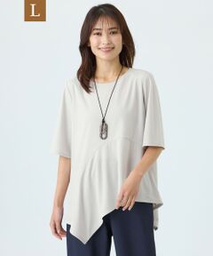 TRANS WORK (大きいサイズ) / トランスワーク (オオキイサイズ) その他トップス | 【L】【ウォッシャブル・吸水速乾・接触冷感・防しわ(着用じわ）】GARUDA TWISTY COMPACTカットソー