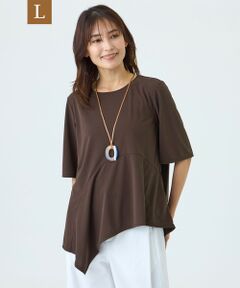 TRANS WORK (大きいサイズ) / トランスワーク (オオキイサイズ) その他トップス | 【L】【ウォッシャブル・吸水速乾・接触冷感・防しわ(着用じわ）】GARUDA TWISTY COMPACTカットソー