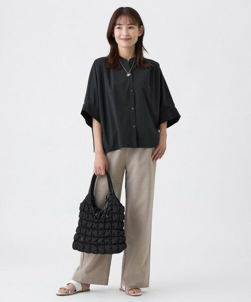 TRANS WORK (大きいサイズ) / トランスワーク (オオキイサイズ) その他トップス | 【L】【接触冷感・遮熱性・防しわ・(着用じわ)・ウォッシャブル】ソフトライプライターブラウス | 詳細3