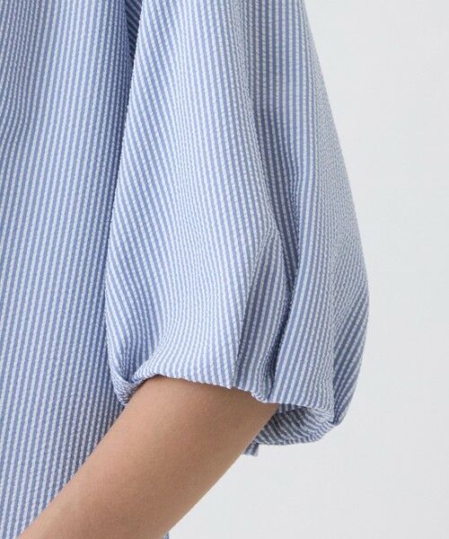 TRANS WORK (大きいサイズ) / トランスワーク (オオキイサイズ) その他トップス | 【L】【ウォッシャブル】サッカーブラウス | 詳細5
