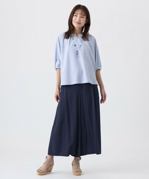 TRANS WORK (大きいサイズ) / トランスワーク (オオキイサイズ) その他パンツ | 【L】【接触冷感・ウォッシャブル】タイプライターウェーブパンツ | 詳細1