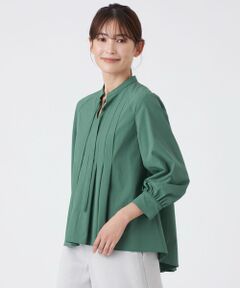TRANS WORK (大きいサイズ) / トランスワーク (オオキイサイズ) その他トップス | 【L】【はっ水・接触冷感・着用防しわ・ウォッシャブル】ドライ＆フリーモーションタフタブラウス