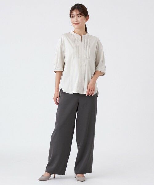 TRANS WORK (大きいサイズ) / トランスワーク (オオキイサイズ) その他トップス | 【L】【ウォッシャブル】60/-コットンスムースカットソー | 詳細2
