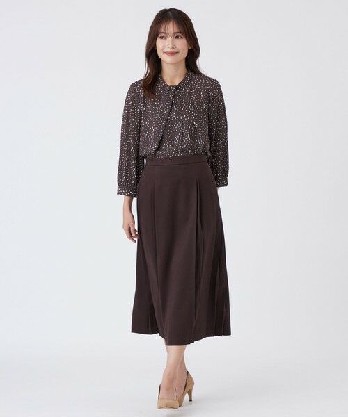 TRANS WORK (大きいサイズ) / トランスワーク (オオキイサイズ) ロング・マキシ丈スカート | 【L】【ウォッシャブル】ストレッチスエードスカート | 詳細3