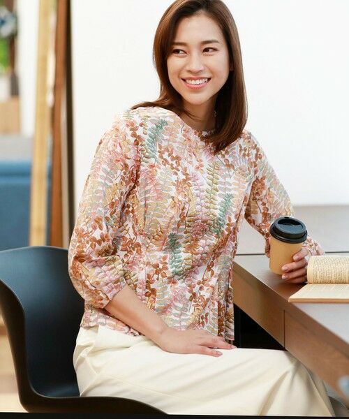 セール ウォッシャブル スウィートボタニカルブラウス シャツ ブラウス Trans Work トランスワーク ファッション通販 タカシマヤ ファッションスクエア