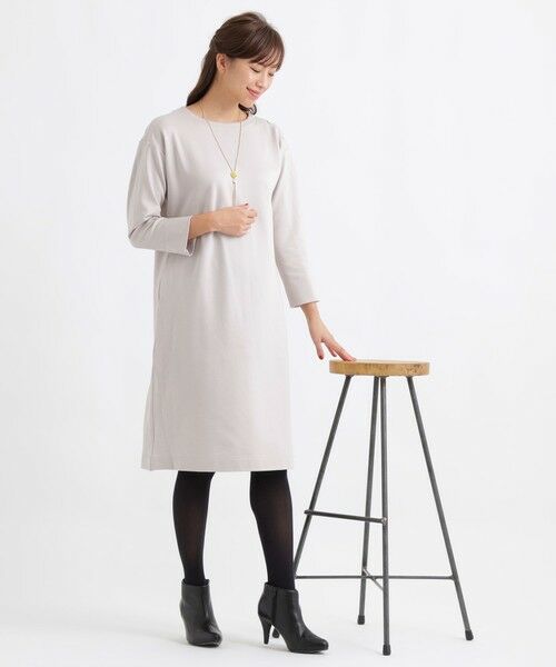 TRANS WORK / トランスワーク ロング・マキシ丈ワンピース | 【ウォッシャブル】ストレッチポンチワンピース | 詳細1