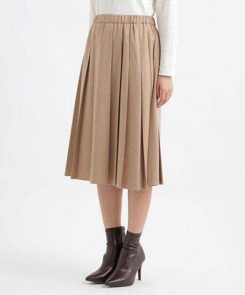 TRANS WORK / トランスワーク ロング・マキシ丈スカート | 【ウォッシャブル】デルピエサキソニーストレッチスカート | 詳細4