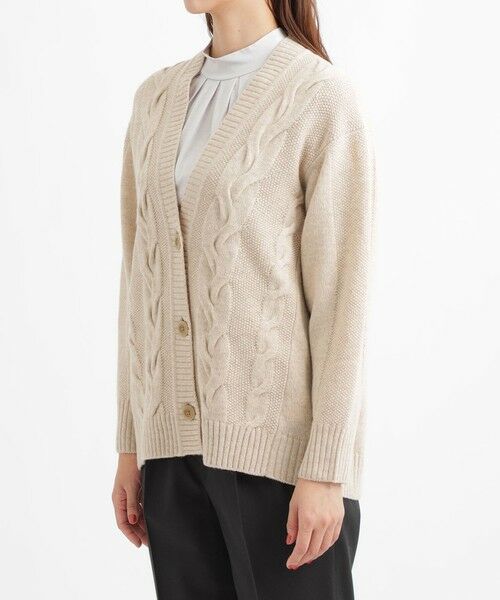 TRANS WORK / トランスワーク ニット・セーター | ミックスソフトウールローゲージニットカーディガン | 詳細4