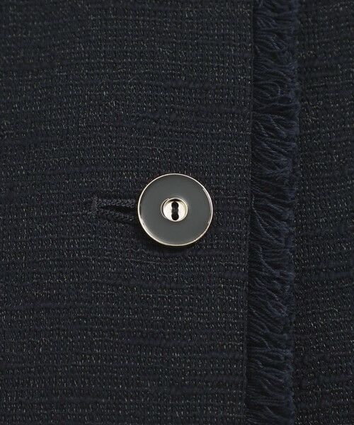 TRANS WORK / トランスワーク ノーカラージャケット | 【セットアップ対応】【美シリーズ】【ウォッシャブル】ツィードジャージロングジレ | 詳細8