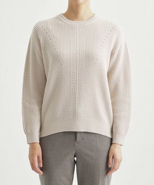 TRANS WORK / トランスワーク ニット・セーター | コースゲージクルーネックニット | 詳細4