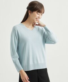 TRANS WORK / トランスワーク ニット・セーター | 【ウォッシャブル】ミックスウールVネックニット