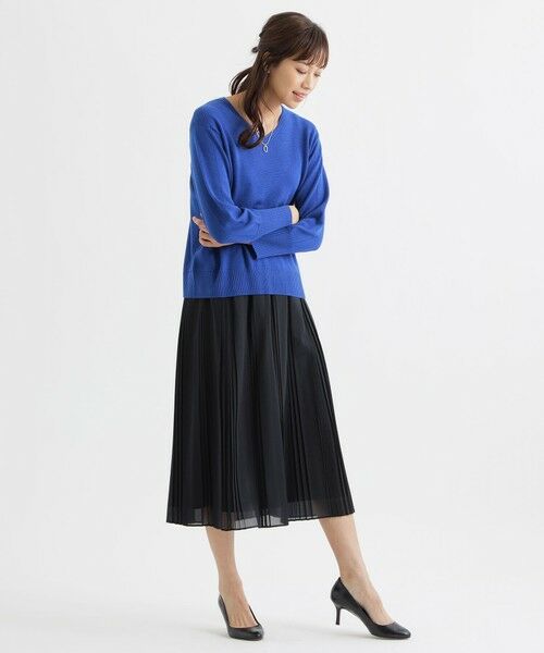 TRANS WORK / トランスワーク ニット・セーター | 【ウォッシャブル】ミックスウールVネックニット | 詳細5