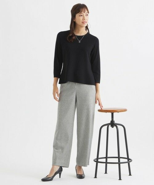 TRANS WORK / トランスワーク ニット・セーター | 【ウォッシャブル】ハイストレッチニットプルオーバー | 詳細1