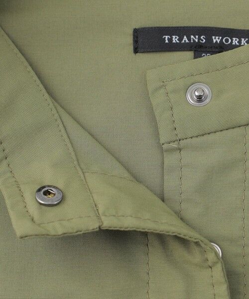 TRANS WORK / トランスワーク ノーカラージャケット | 【はっ水】【UV対策】【ウォッシャブル】カミフスタンドカラーブルゾン | 詳細6