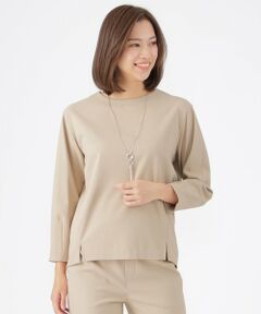 TRANS WORK / トランスワーク シャツ・ブラウス | 【ウォッシャブル】【セットアップ対応】ジョーゼットピーチプルオーバーブラウス