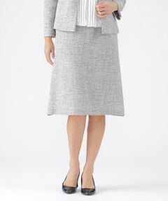 TRANS WORK / トランスワーク ロング・マキシ丈スカート | 【美シリーズ】【ウォッシャブル】【セットアップ対応】カラミファンシーツイードスカート