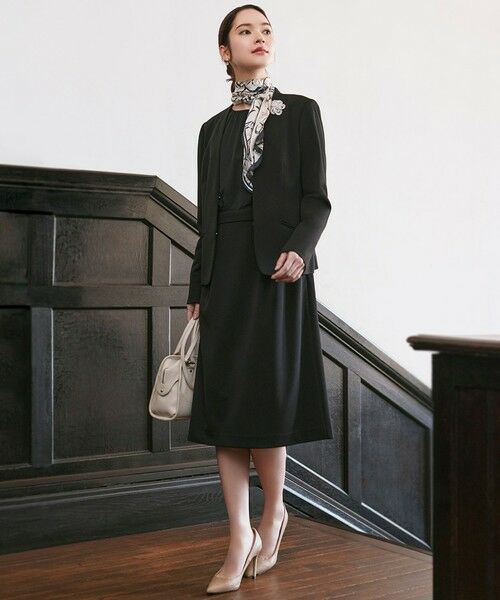 TRANS WORK / トランスワーク ロング・マキシ丈ワンピース | 【美シリーズ】【ウォッシャブル】【セットアップ対応】トリアセトリココンビワンピース | 詳細1