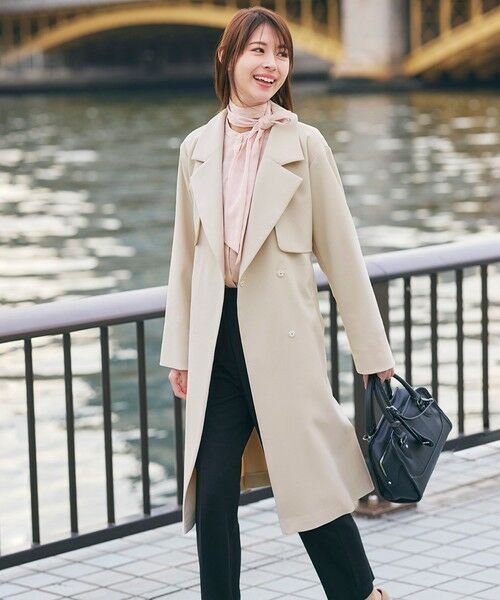 TRANS WORK / トランスワーク シャツ・ブラウス | 【ウォッシャブル】ドットオンドットプリントブラウス | 詳細1