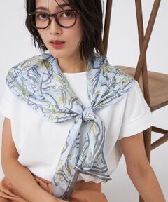 TRANS WORK / トランスワーク マフラー・ショール・スヌード・ストール | 花柄シルクメッシュストール