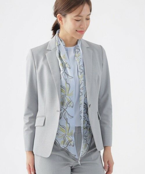 TRANS WORK / トランスワーク マフラー・ショール・スヌード・ストール | 花柄シルクメッシュストール | 詳細9