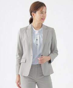 TRANS WORK / トランスワーク ノーカラージャケット | 【美シリーズ】【ウォッシャブル】【セットアップ対応】トリアセスビンモクロディテーラードジャケット