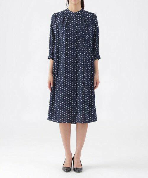 TRANS WORK / トランスワーク ロング・マキシ丈ワンピース | 【ウォッシャブル】スピリットジオメプリントワンピース | 詳細3