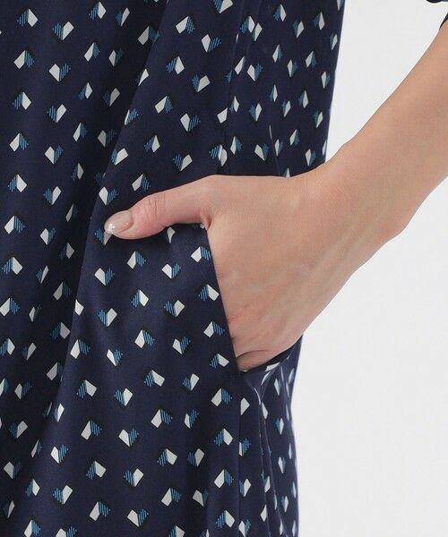 TRANS WORK / トランスワーク ロング・マキシ丈ワンピース | 【ウォッシャブル】スピリットジオメプリントワンピース | 詳細7