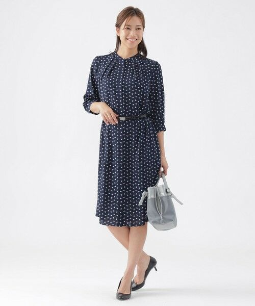 TRANS WORK / トランスワーク ロング・マキシ丈ワンピース | 【ウォッシャブル】スピリットジオメプリントワンピース | 詳細2