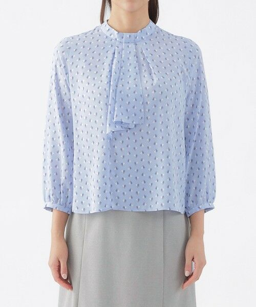 TRANS WORK / トランスワーク シャツ・ブラウス | 【ウォッシャブル】【セットアップ対応】スピリットジオメプリントブラウス | 詳細4