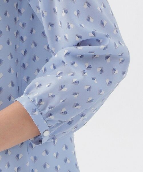 TRANS WORK / トランスワーク シャツ・ブラウス | 【ウォッシャブル】【セットアップ対応】スピリットジオメプリントブラウス | 詳細7