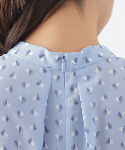 TRANS WORK / トランスワーク シャツ・ブラウス | 【ウォッシャブル】【セットアップ対応】スピリットジオメプリントブラウス | 詳細8