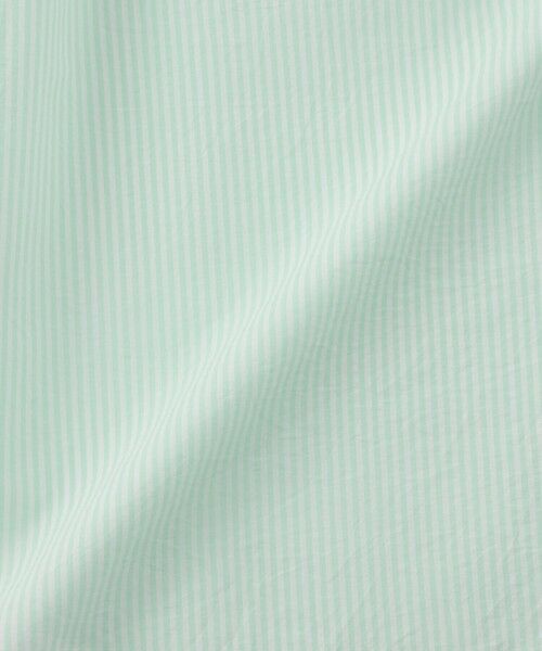 TRANS WORK / トランスワーク シャツ・ブラウス | 【ウォッシャブル】エアリーコットンストライプシャツブラウス | 詳細9